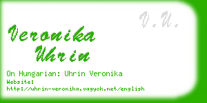 veronika uhrin business card